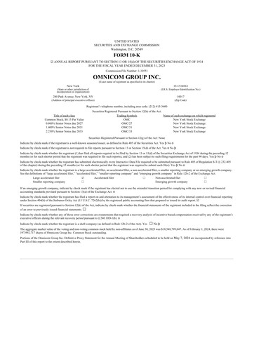 Thumbnail Omnicom Group 10-K Annual Report 2023