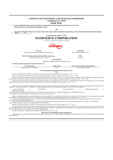 Thumbnail Flowserve
 10-K Annual Report 2021