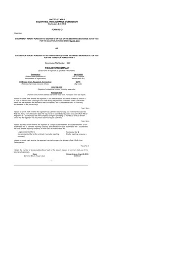 Thumbnail The Eastern Company 10-Q Quarterly Report FY 