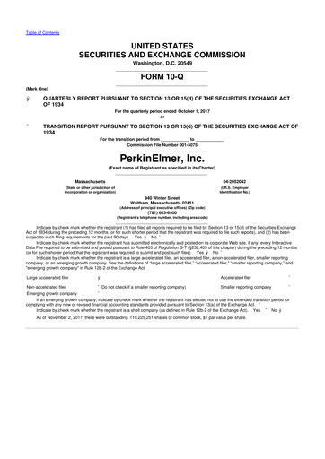 Thumbnail Revvity 10-Q Quarterly Report FY2017 