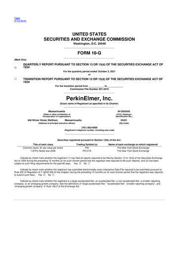 Thumbnail Revvity 10-Q Quarterly Report FY2021 