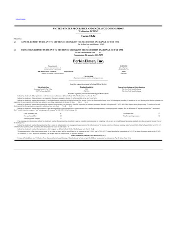 Thumbnail Revvity 10-K Annual Report 2021