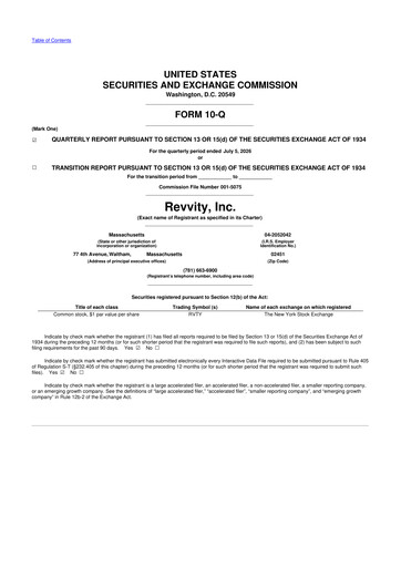 Thumbnail Revvity 10-Q Quarterly Report FY2026 