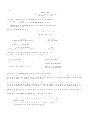 Thumbnail Emerson 10-K Annual Report 