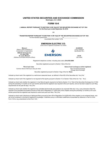 Thumbnail Emerson 10-K Annual Report 2016