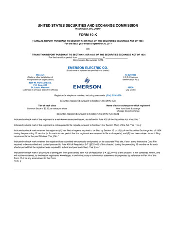 Thumbnail Emerson 10-K Annual Report 2017