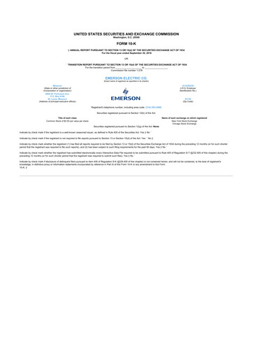 Thumbnail Emerson 10-K Annual Report 2018