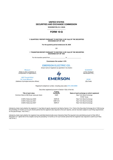 Thumbnail Emerson 10-Q Quarterly Report FY2026 