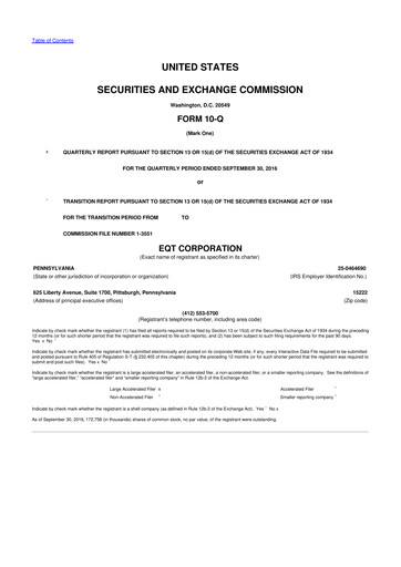 Thumbnail EQT Corporation
 10-Q Quarterly Report FY2016 