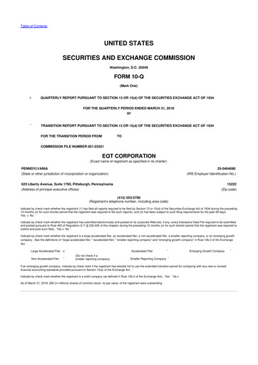 Thumbnail EQT Corporation
 10-Q Quarterly Report FY2018 