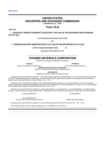 Thumbnail DMC Global 10-Q Quarterly Report FY2016 
