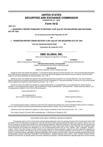 Thumbnail DMC Global 10-Q Quarterly Report FY2017 