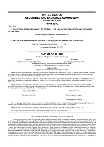 Thumbnail DMC Global 10-Q Quarterly Report FY2019 