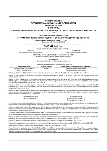 Thumbnail DMC Global 10-K Annual Report 2025