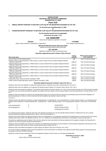 Thumbnail U.S. Bancorp 10-K Annual Report 2025