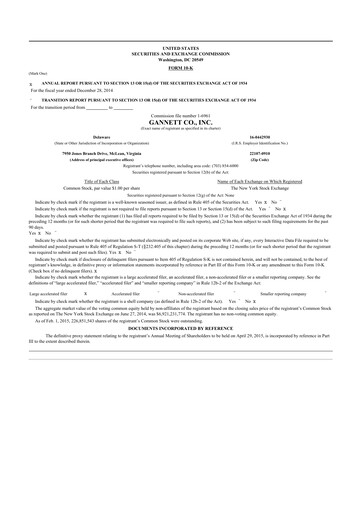 Thumbnail Tegna 10-K Annual Report 2014