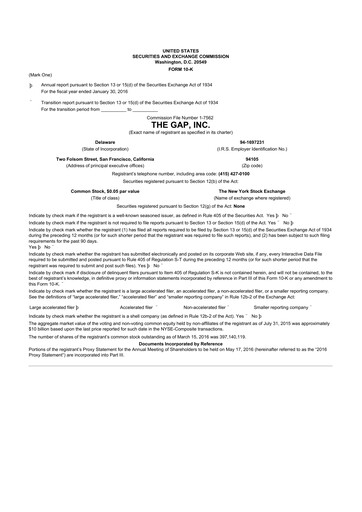 Thumbnail Gap Inc.
 10-K Annual Report 2015