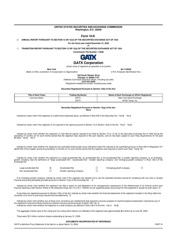 Miniature GATX 10-K Rapport annuel 2025