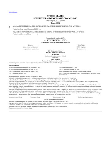 Thumbnail Ally Financial 10-K Annual Report 2011