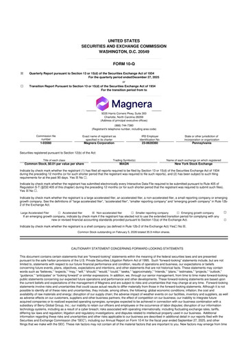 Thumbnail Magnera 10-Q Quarterly Report FY2026 