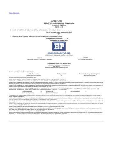 Thumbnail Helmerich & Payne

 10-K Annual Report 2025