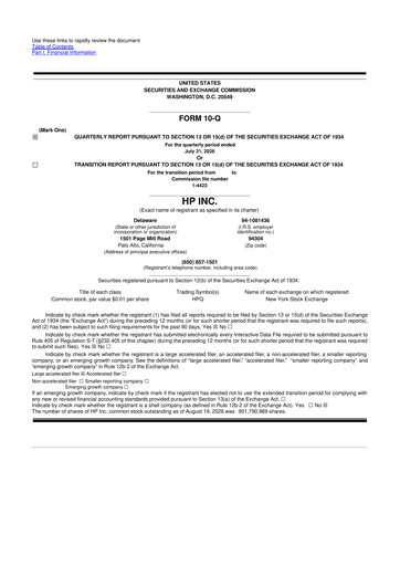 Miniature HP 10-Q Rapport trimestriel 2026 