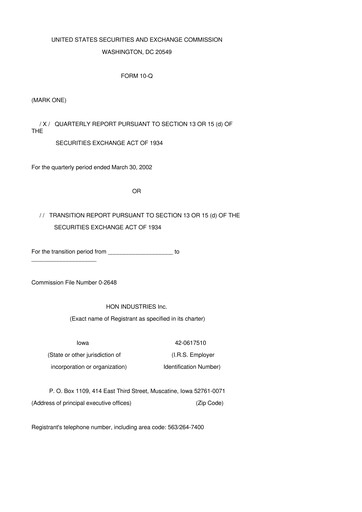 Thumbnail HNI Corporation
 10-Q Quarterly Report FY 