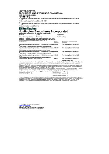 Thumbnail Huntington Bancshares
 10-Q Quarterly Report FY2026 