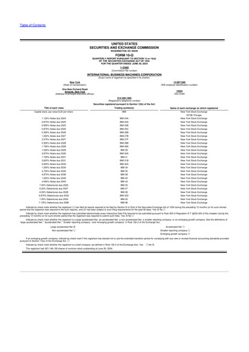 Thumbnail IBM 10-Q Quarterly Report FY2024 