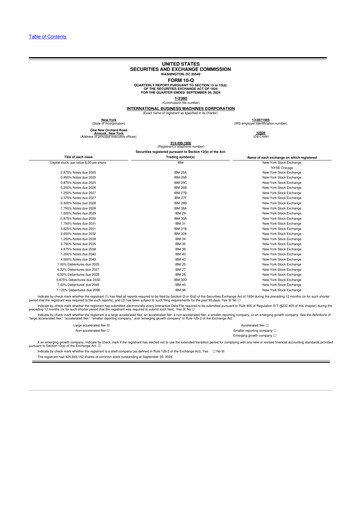 Thumbnail IBM 10-Q Quarterly Report FY2024 