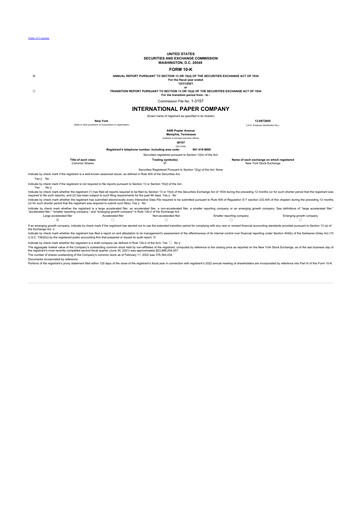 Thumbnail International Paper
 10-K Annual Report 2021