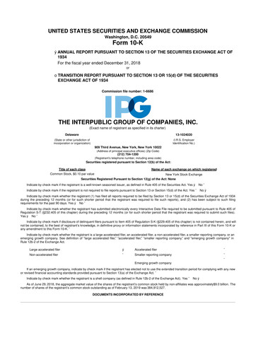 Thumbnail The Interpublic Group of Companies 10-K Annual Report 1218
