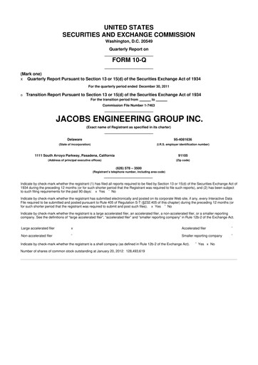 Thumbnail Jacobs Engineering 10-Q Quarterly Report FY2012 