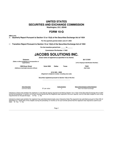 Thumbnail Jacobs Engineering 10-Q Quarterly Report FY2025 