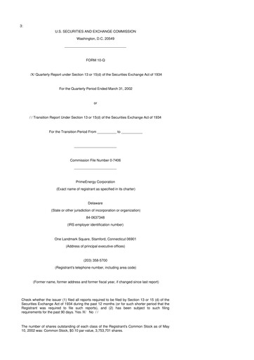 Thumbnail PrimeEnergy Resources 10-Q Quarterly Report FY 