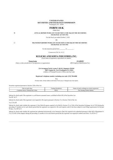 Thumbnail Kulicke and Soffa Industries 10-K Annual Report 2021