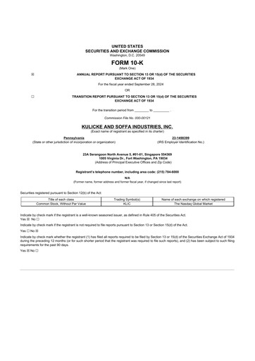 Thumbnail Kulicke and Soffa Industries 10-K Annual Report 2024