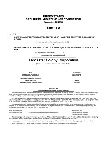 Thumbnail The Marzetti Company 10-Q Quarterly Report FY2018 