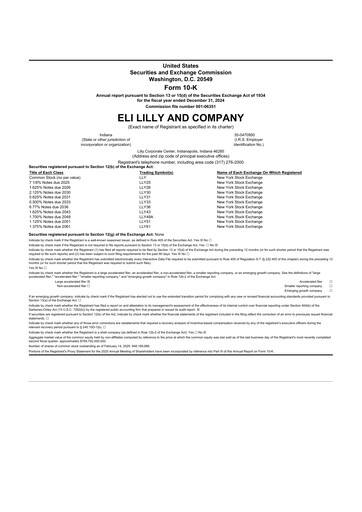 Thumbnail Eli Lilly 10-K Annual Report 2024