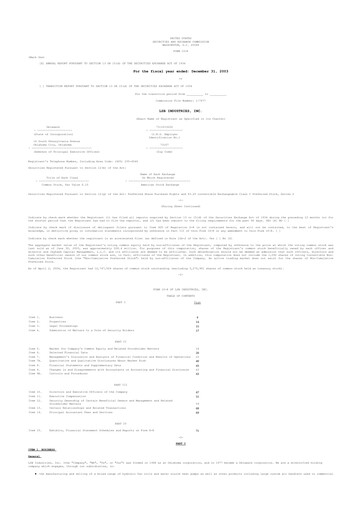 Thumbnail LSB Industries 10-K Annual Report 