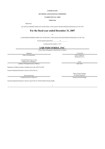 Thumbnail LSB Industries 10-K Annual Report 