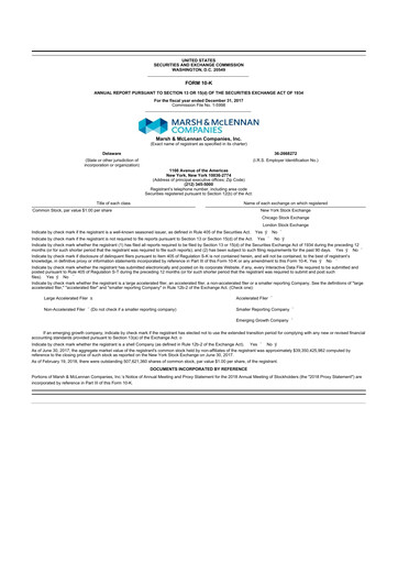 Thumbnail Marsh & McLennan Companies 10-K Annual Report 2017