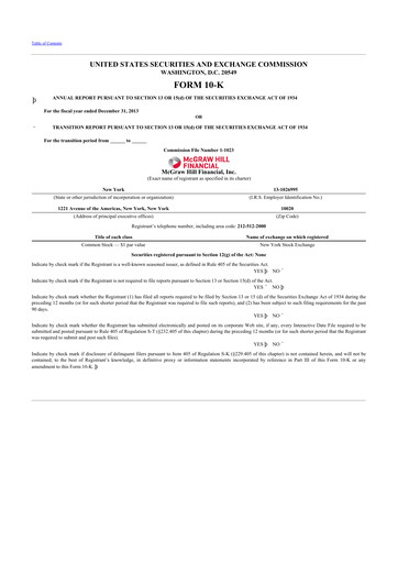 Thumbnail S&P Global 10-K Annual Report 2013