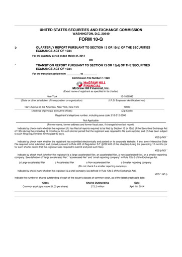 Thumbnail S&P Global 10-Q Quarterly Report FY2014 