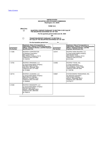Thumbnail Entergy 10-Q Quarterly Report FY2025 