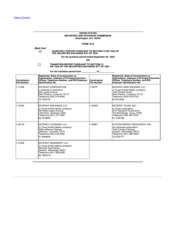 Thumbnail Entergy 10-Q Quarterly Report FY2025 