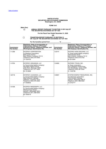 Thumbnail Entergy 10-K Annual Report 2025