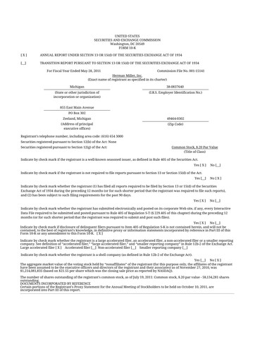 Thumbnail MillerKnoll 10-K Annual Report 2011