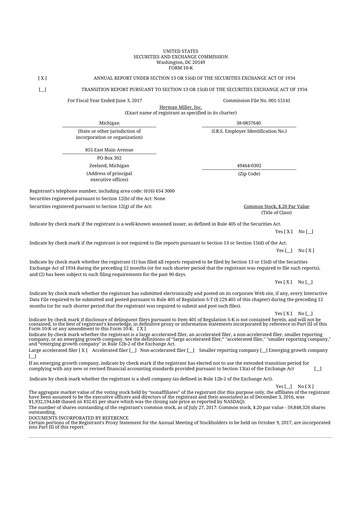 Thumbnail MillerKnoll 10-K Annual Report 2017