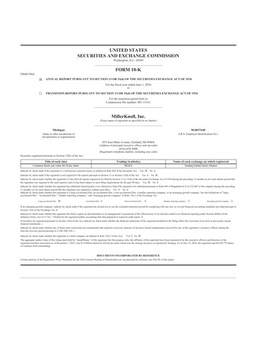 Thumbnail MillerKnoll 10-K Annual Report 2024